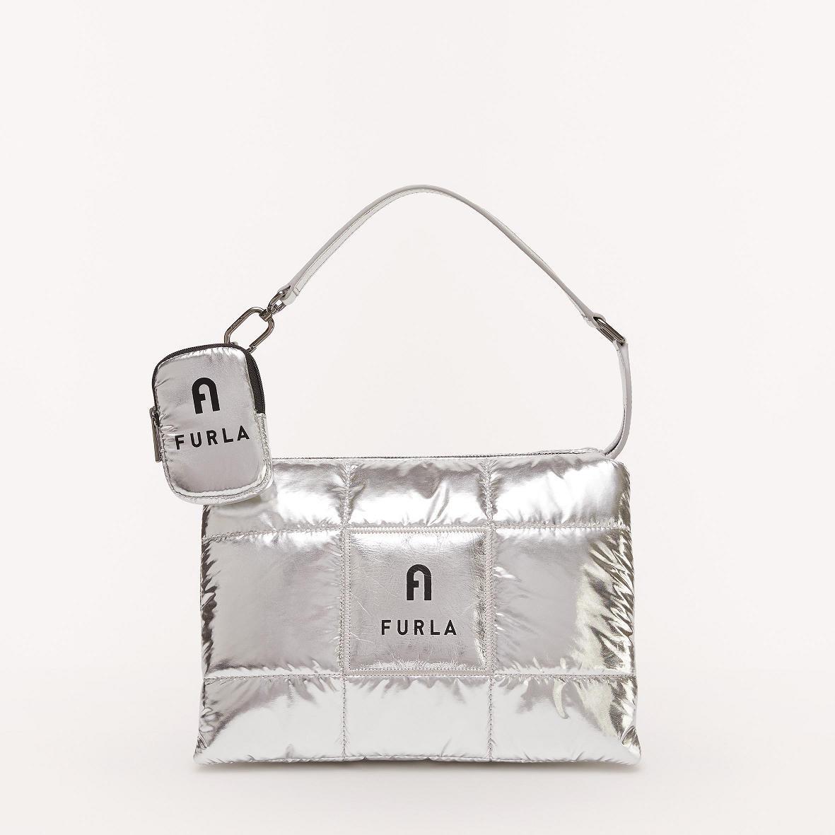 Furla Piuma Women Shoulder Bags Silver PE3058179